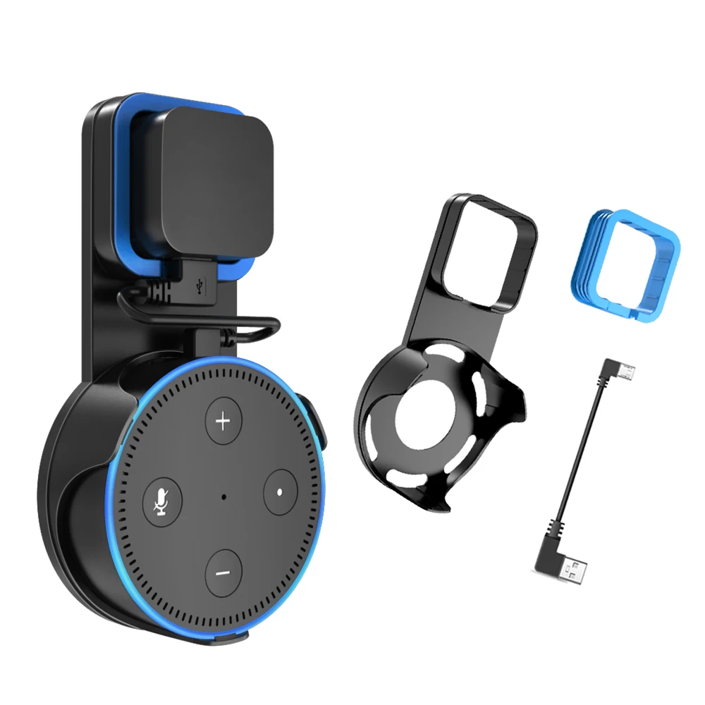 Household Wall Mount For Amazon Echo Dot 2nd Gen With Cable Winder Protective Bracket Hanger Clip Smart Speaker Subwoofer Stand |