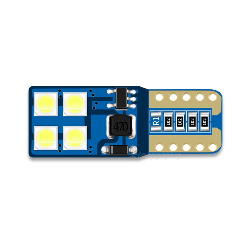 Автомобильная светодиодная лампа Canbus T10 W5W 8SMD 3030 автомобильная с клиновидным