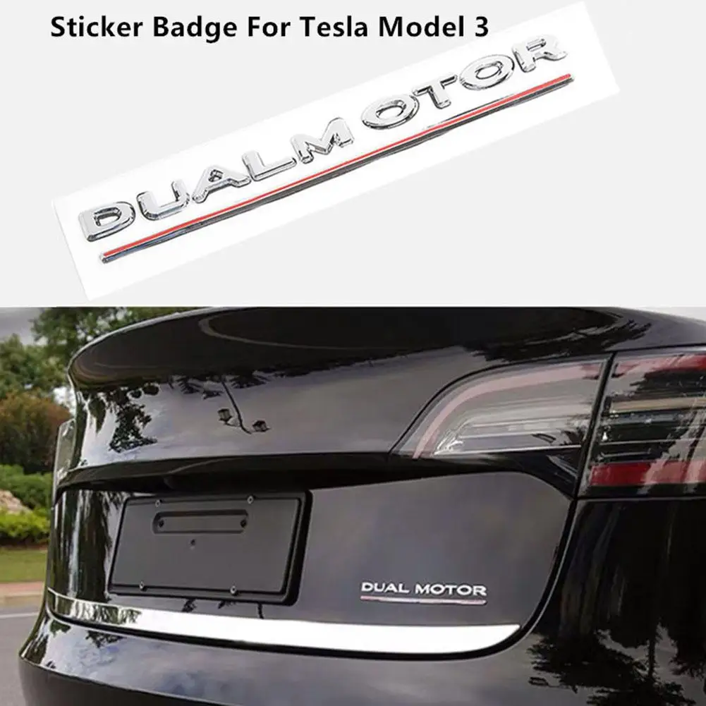 Наклейка с двойным мотором 3D Металлическая Автомобильная Задняя эмблема