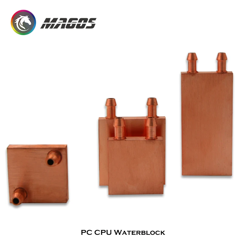 Полностью медный Универсальный водяной блок CPU GPU North Bridge радиатор для