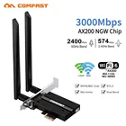 3000 Мбитс Двухдиапазонная Беспроводная настольная PCIe сетевая карта 802.11ax BT5.1 PCI Express WiFi 6 карт vs AX210 pro 5374Mbp wifi6E BT5.2