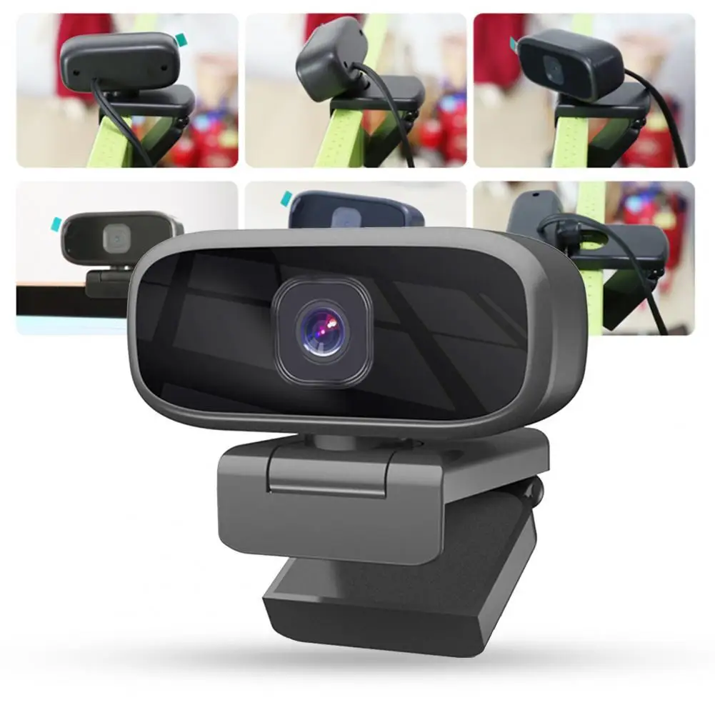 

Digital Webcam High Definition Stable Transmission Rotatable 720P MIC Computer Camera for Teleconference