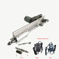 dc 24v reciprocating linear motion motor stroke 80mm with speed control power supply telescopic linear actuator