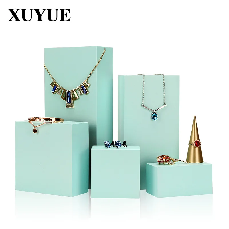 Bracelet earring holder jewellery jewelry display stand factory direct sale dark green paint shooting prop set jewelry box