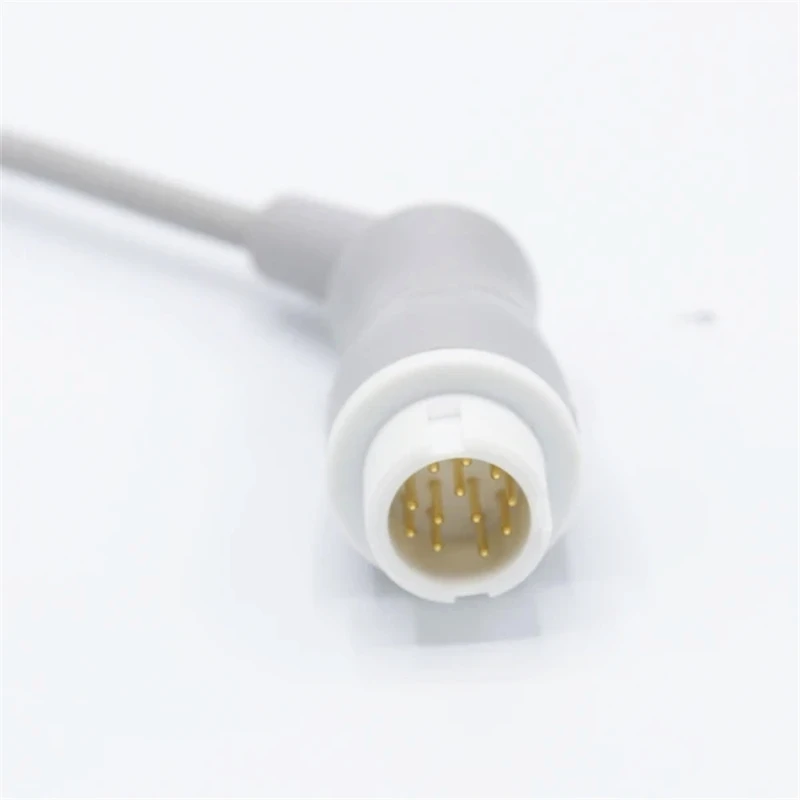 Совместимость для Philips 12-пен кабель ЭКГ 5 проводам Pinch/IEC Grabber Европейский