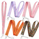 Богемный брелок для ключей, ремешок для ключей, USB-держатель для ID-карты, брелок, ожерелье, лента, аксессуары