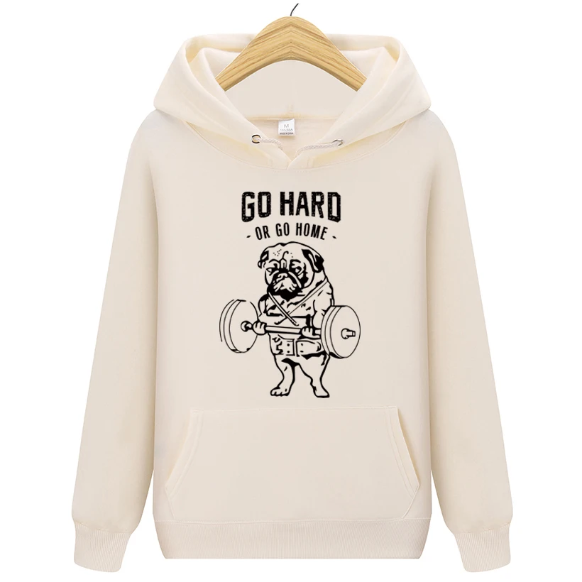 Брендовая мужская одежда модный флисовый пуловер с принтом go hard or home мужские