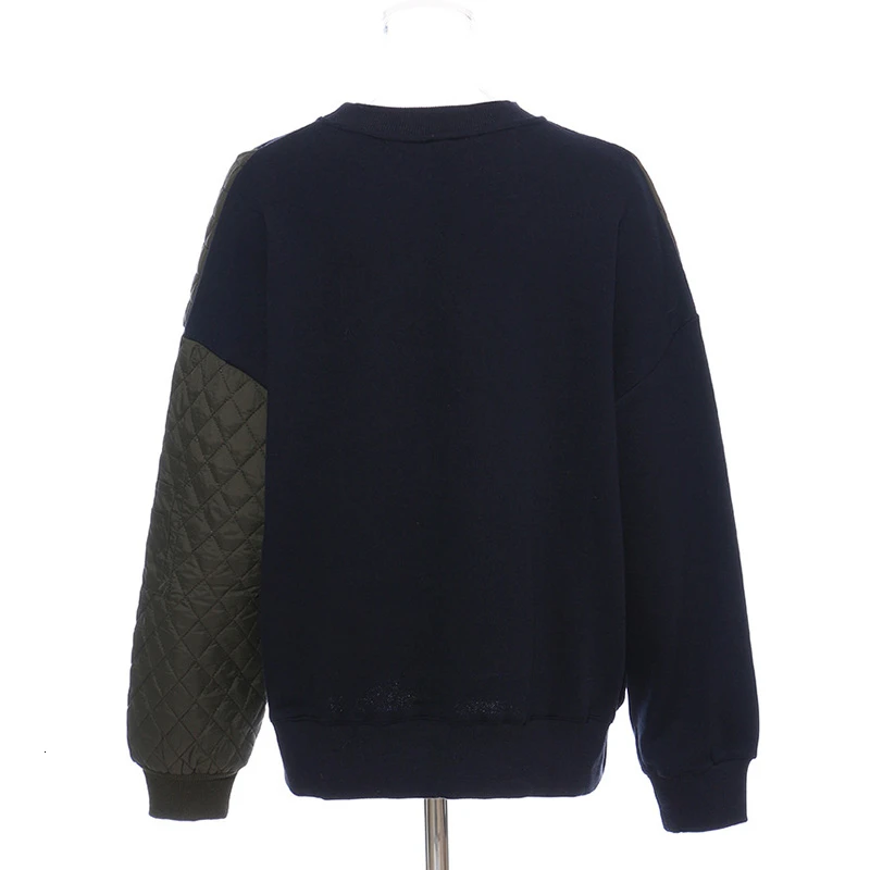 Женская Повседневная Толстовка TWOTWINSTYLE белая свободная толстовка с круглым