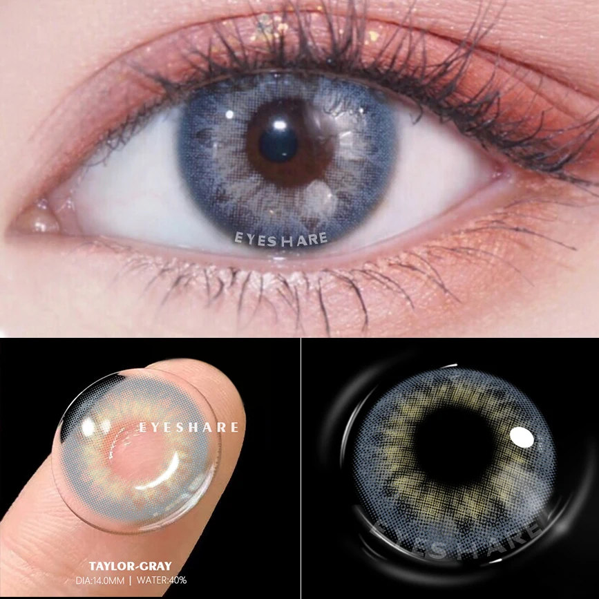 eyeshare colored lenses 1pair natural eye color lens taylor contact lenses for eyes contacts yearly color contact lenses blue free global shipping