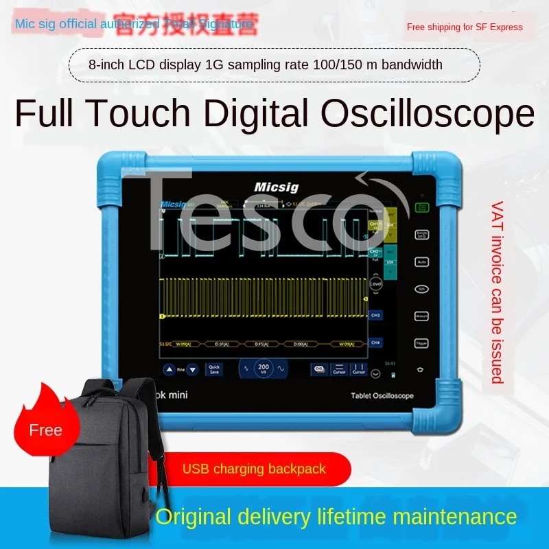 

Tablet Digital Oscilloscope Handheld Dual Channel TO1102 / TO1152 TO1104 Series