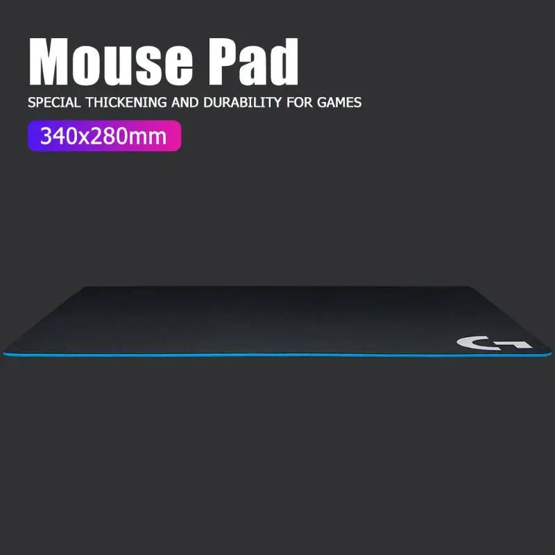 Коврик для игровой мыши из мягкой ткани, 34X28 см, G640, 46X40 см, нескользящая резиновая основа, большой коврик для мыши, для ПК, компьютера, ноутбука