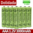 Аккумулятор AAA 3000 мА  ч, 3 А, 1,2 в, никель-металлогидридный, желтый, для MP3, RC, игрушек, светодиодный фонарик, фонарик