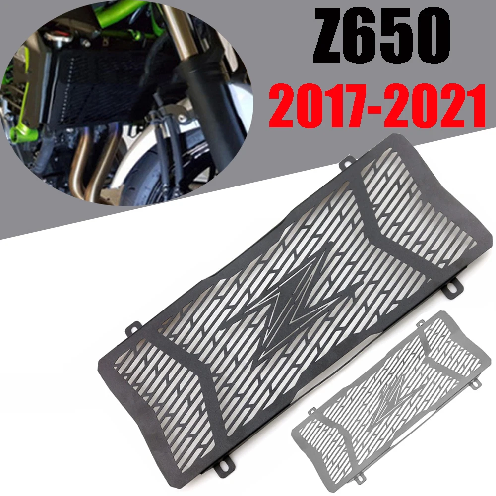 

Motorcycle Radiator Grille Guard Grill Protection Cover Protector Accessories For KAWASAKI Z650 Z 650 2017 2018 2019 2020 2021