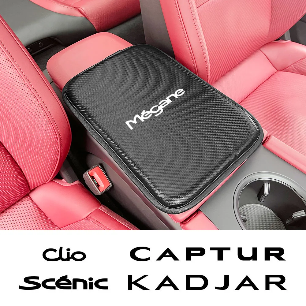 Кожаный Автомобильный подлокотник коврик для хранения чехол подушки Renault Megane Clio