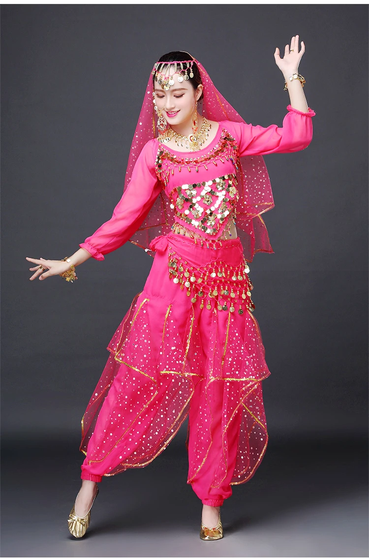 Костюмы для индийских танцев взрослых одежда восточных живота штаны разные