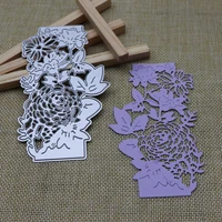 rose flower leaf metal cutting dies irregular stencil scrapbooking photo album card paper embossing craft diy