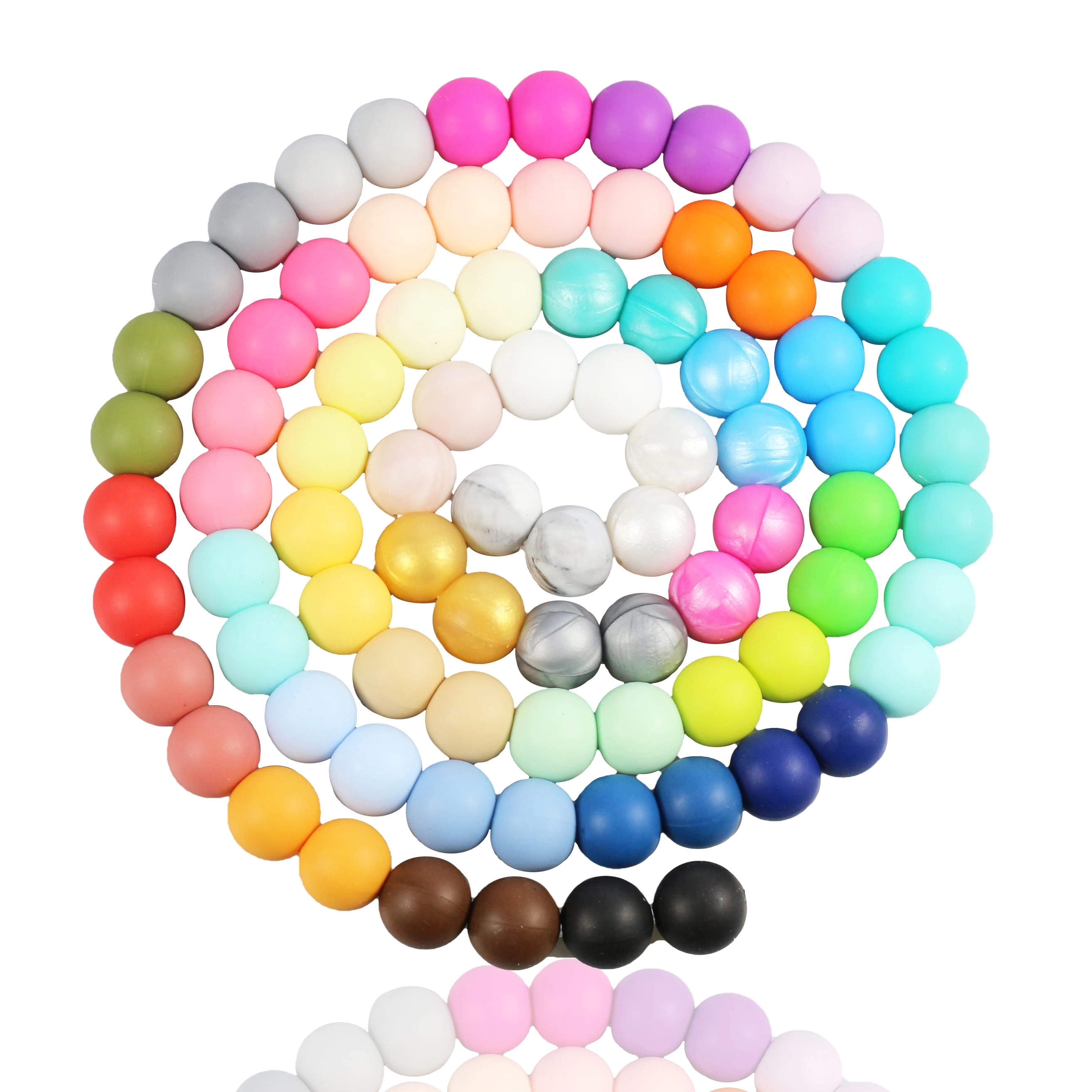 Силиконовые Шарики конфетных цветов для девочек безопасные шарики прорезывания