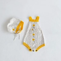 milancel 2021 autumn baby bodysuits toddler girls knit one piece embroidery infant girls outfit