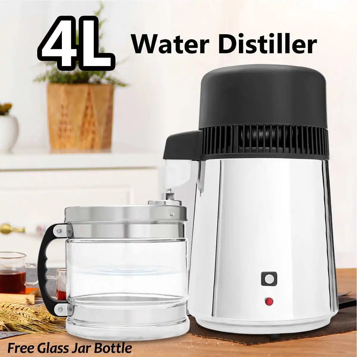 750 Вт 4л дистиллятор для воды бытовая дистиллированная машина чистой фильтр