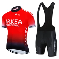 cycling jersey men bib shorts set 2021 summer mountain bike suit anti uv bicycle team racing uniform clothing maillot ciclismo