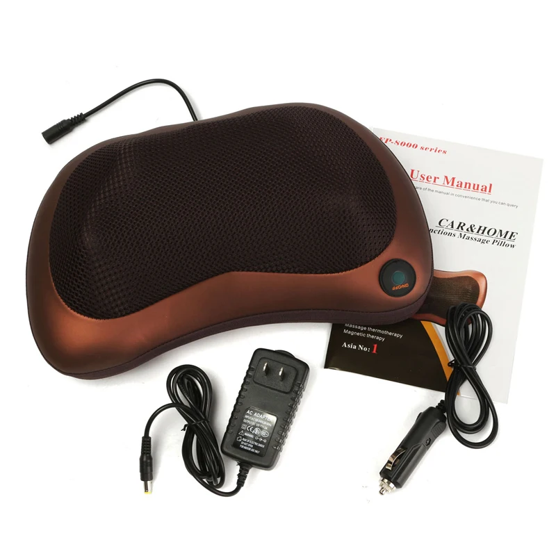 

Electric Massage Pillow Heating Kneading Infrared Heat Therapy Shiatsu Shoulder Back Neck Massager Cushion Car Home Relaxation