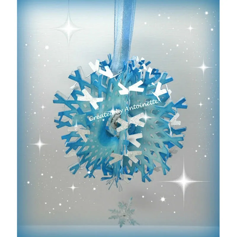 

JC Snowflakes Ball DIY Shape Metal Cutting Dies for Scrapbooking Dies Cut Handmade Stencil Craft Mold Mould Model Decor Template