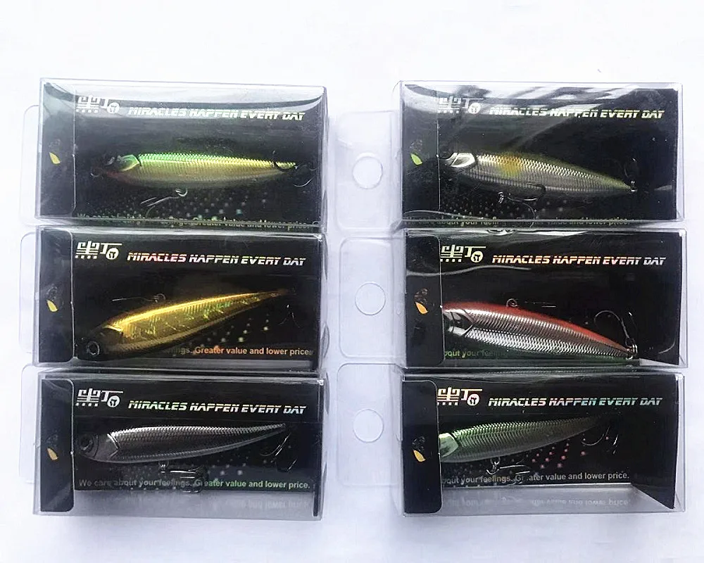 Рыболовная приманка 3 г 6 см плавающая вода жесткая искусственная с тройными