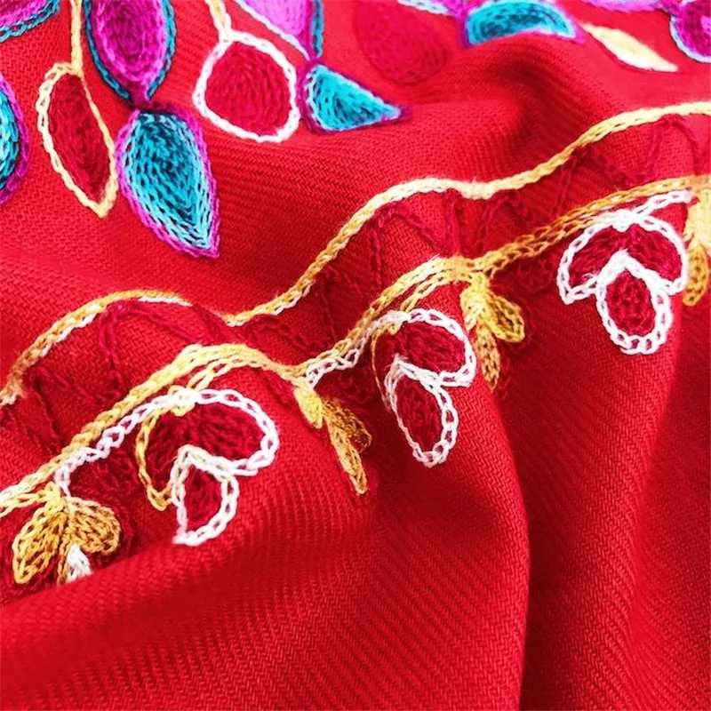 Распродажа бренда женский шарф с вышитыми цветами подсолнухами Национальный