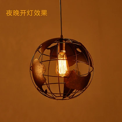 Loft industrial style decoration restaurant bar creative chandeliers retro stair lamps | Лампы и освещение