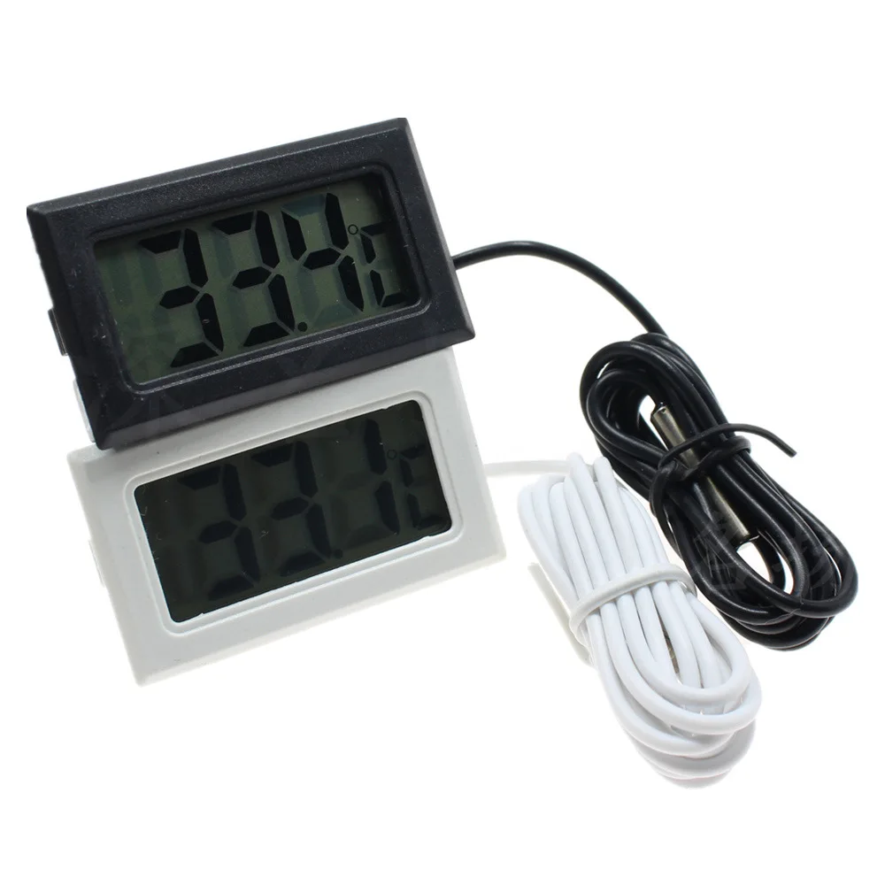 

Aquarium Electronic Thermometer Digital LCD Display Water Thermometer Gauge for Probe Temperature Fish Tank Pool Refrigerator