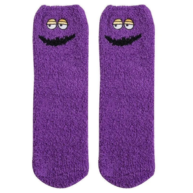 

Christmas Socks Harajuku Japanese Fuzzy Socks Women Fluffy Socks Sleep Funny Socks Floor Pink Socks Coral Velvet Winter Socks