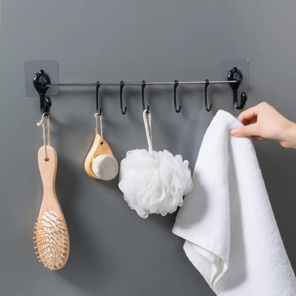 Стеллаж для мелочей держатель потолок стена шкаф штанга хранения Организатор