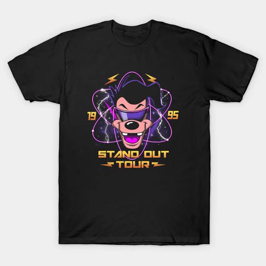 Футболка Max's World Tour футболка Powerline Goofy футболка с надписью 90s 90s мультфильмы ностальгия max humor мультфильмы мультики 90s powerline