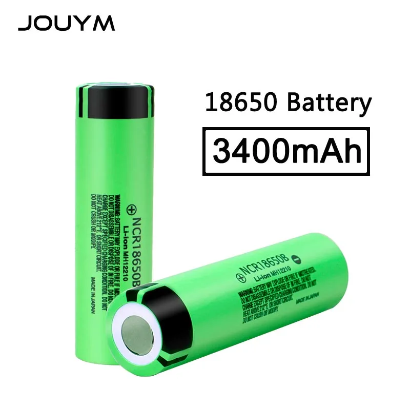JOUYM 18650 перезаряжаемая батарея NCR18650B 3400 мАч 3 7 в литий ионная