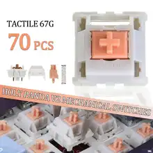 New Arrival 70 Keys Drop Invyr Holy Panda V2 Mechanical Switch Keyboard Replacement 3 Pin Halo Axis Shaft Body DIY Accessories
