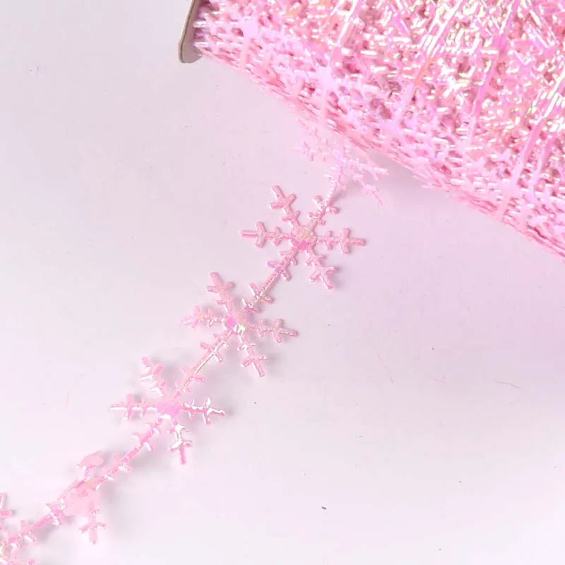 3 ярда/партия шелковые атласные ленты с изображением снега и листьев|Ленты для