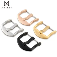 maikes watch accessories stainless steel watch buckle metal blacksilvergoldroes gold 22mm 20mm watch band clasp unfade