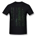 Мужские футболки из чистого хлопка в стиле Харадзюку с изображением матрицы Нео, научного фильма, Забавные топы