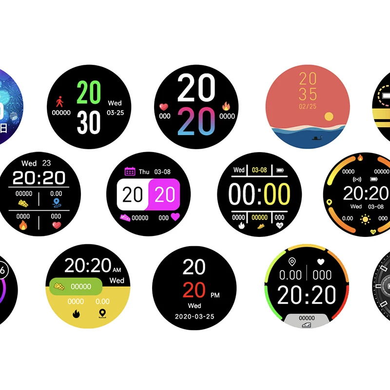 smart bluetooth compatible watch with monitor for heart rate blood oxygen sleeps large dial waterproof sportwomens watches free global ship