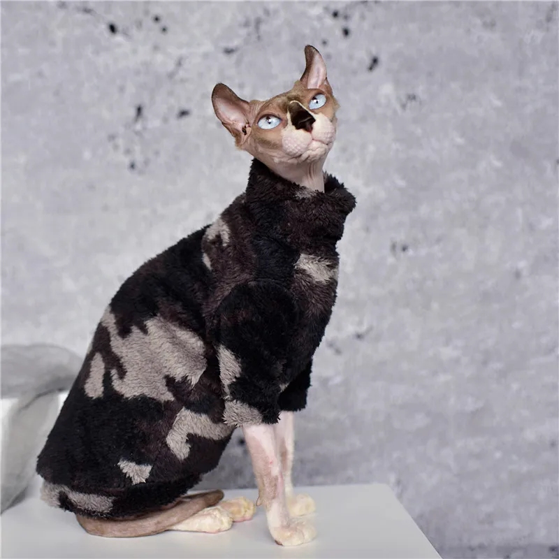 

Dirt-resistant Sweater Sphynx Cat Clothes Fashion Soft Cat Clothing Thickened Winter Hairless Cat Clothing Sweaters for Cats