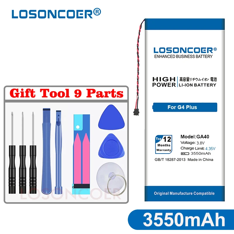 LOSONCOER 3550 мА/ч, GA 40 GA40 Батарея SNN5970A для Motorola Moto G4 плюс XT1625 XT1622 XT1644 XT1643 XT1642 XT1640 xt1626