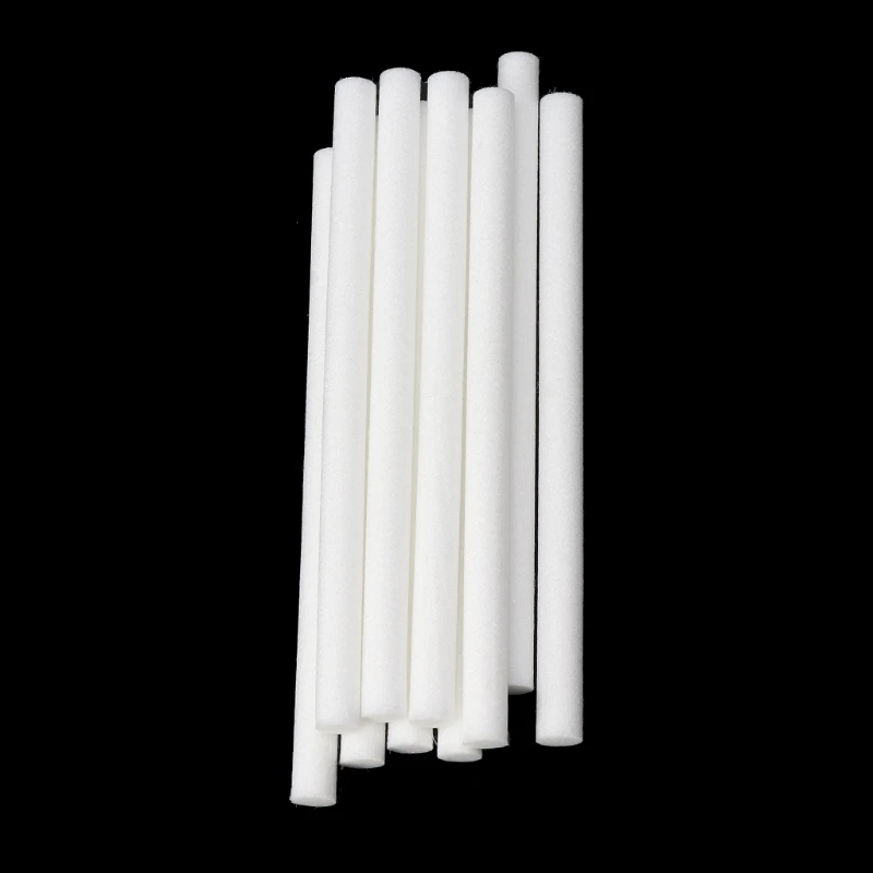 

X37C 10Pcs 7mmx115mm Humidifiers Filters Cotton Swab for Humidifier Aroma Diffuser
