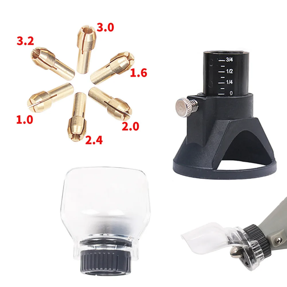 

Drill Locator Shield Rotary Tool Attachment Accessory Collet Chuck 1mm/1.6mm/2mm/2.4mm/3.0mm/3.2mm Chucks Shield Attachment