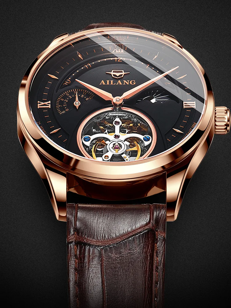 Часы наручные AILANG Мужские механические водонепроницаемые с автоподзаводом в