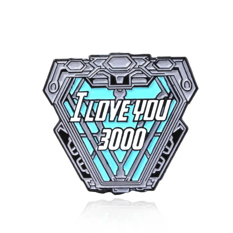 Мстители 4 Железный человек Tony Stark I love you 3000 раз капающая масляная брошь одежда рюкзак памятный значок