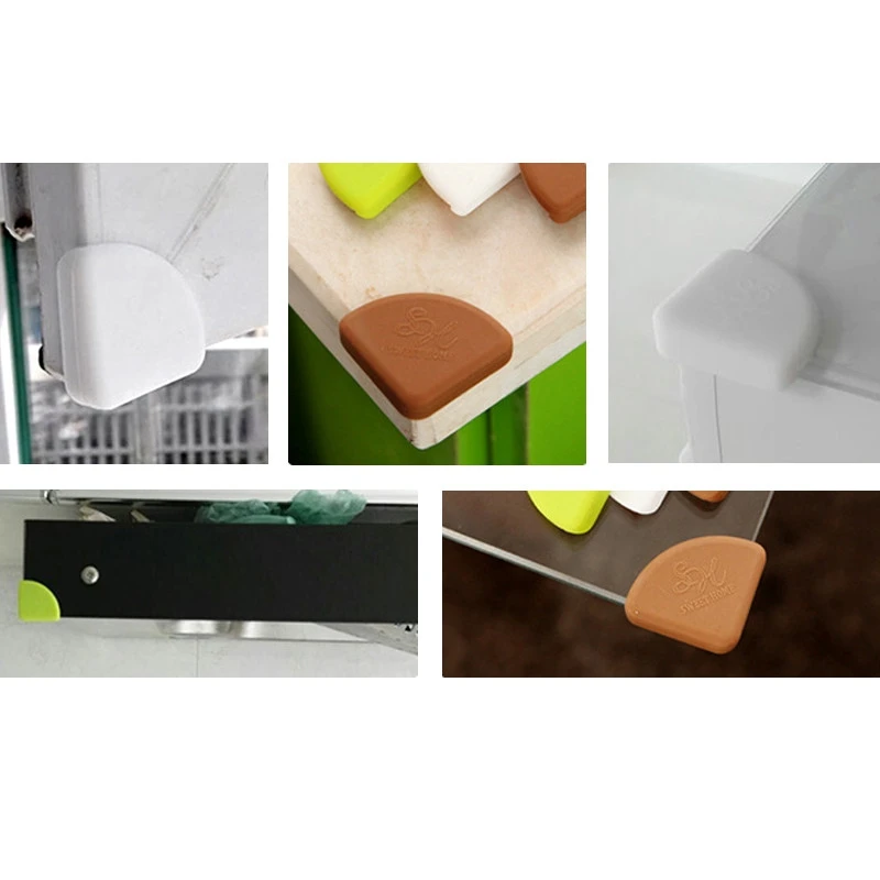 

4pcs Baby Safety Corner Protector Silicone Table Corner Protection Children Furniture Corner Protectors Table Edge Guard Cover