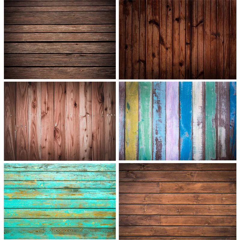 

ZHISUXI Vinyl Retro Wood Plank Vintage Baby Portrait Photography Backdrops For Photo Studio Background Props 21318WQ-63