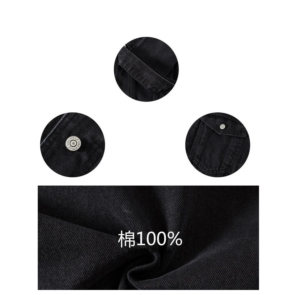 

Fashion Casual Plus Size Women Denim Jacket Clothing Oversized Black Crop Jean Coat Outwear Korean Style For Ladies Female 2021