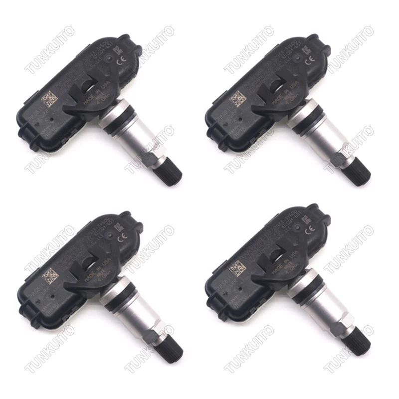 

4PCS/Set Black Tire Pressure Sensor for HyundaiÂ Grandeur [HG] I40 [VF] KiaÂ Rio [UB] 52933-3V600 433MHz ABS+Metal