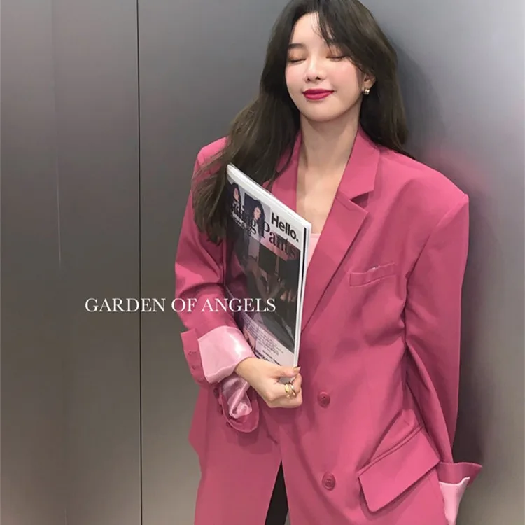 

JESSIC High Sense Of Small Suit Ранняя осень 2021 Новый Повседневный костюм с наплечниками, куртка для женщин на весну и осень